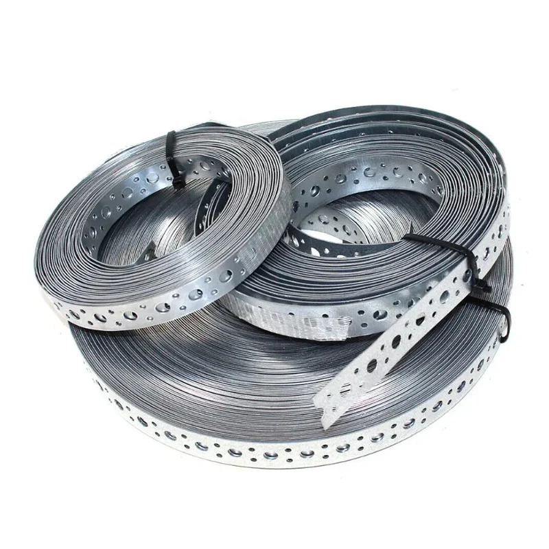 Nascóirí Adhmaid Ceangail Strap Cruach Galvanized